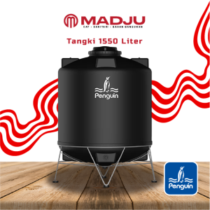 Penguin Total Drain TD 160 Water Tank (Toren / Tangki Air) Hitam 1550L
