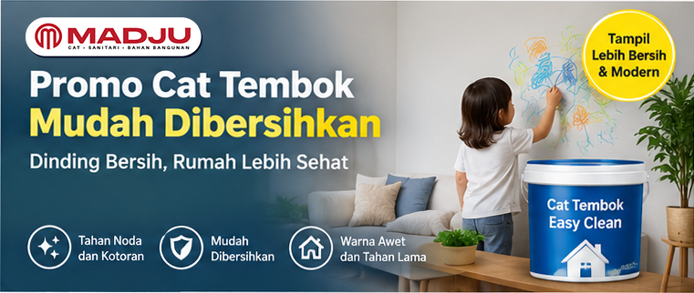 promo cat tembok mudah dibersihkan